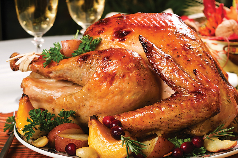 Thịt gà Tây là món ăn thơm ngon không thể thiếu nhân ngày Giáng Sinh